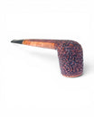 Floppypipe Pipa Pascucci Canadese rusticata marrone in radica con bocchino in metacrilato nero.