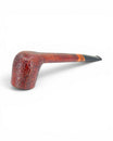 Pipa Floppypipe Canadese Sabbiata a Contrasto, radica bordeaux sabbiata e liscia, bocchino nero con inserto ambra.