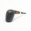 Pipa Castello Old Antiquari Kino 2026 edizione limitata, forma billiard sabbiata nera con ghiera in argento Floppypipe