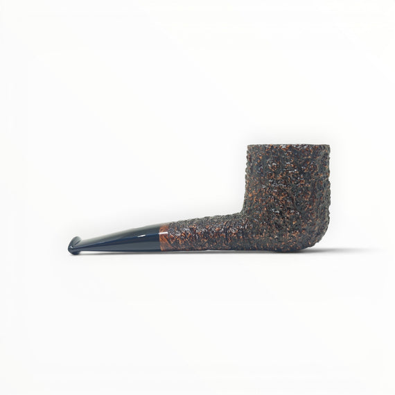 Pipa Floppypipe Castello Sea Rock Briar KKKK shape 33 in radica rustica scura con bocchino in ebanite nero