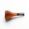Pipa Castello "78" Shape 55 Collection KK in radica occhio di pernice, finitura liscia color arancio, bocchino in metacrilato nero.