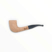 Pipa Floppypipe Primitive Chimney semi curva in radica grezza sabbiata con bocchino in metacrilato nero