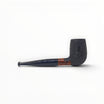 Pipa Floppypipe Chimney in radica sabbiata nera con bocchino in metacrilato, ideale per principianti, Made in Italy.