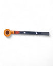 Pipa Churchwarden Floppypipe con testa liscia in radica italiana chiara e intarsio in legno stabilizzato rosso.