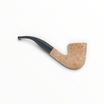 Pipa Floppypipe Primitive Dublin sabbiata in radica naturale grezza con bocchino in metacrilato nero e filtro 9mm