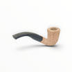 Pipa Floppypipe Primitive Dublin sabbiata in radica naturale con bocchino in metacrilato nero e filtro da 9 mm