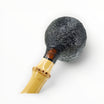 Pipa Iafisco 2025 Floppypipe, forma Pot dritta con fornello sabbiato nero e pregiato cannello in bamboo naturale.
