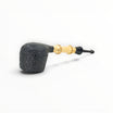 Pipa Floppypipe Iafisco 2025, forma Pot dritta con fornello sabbiato nero, cannello in bamboo naturale e bocchino ebanite