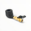 Pipa Iafisco 2025 Floppypipe, forma Pot dritta con fornello sabbiato nero, cannello in bamboo naturale e bocchino.