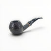 Pipa Floppypipe Il Ceppo Bent Bulldog in radica sabbiata nera con bocchino in metacrilato e filtro 9mm.