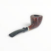 Pipa Floppypipe Il Ceppo Bent Dublin Gr. 1 in radica marrone sabbiata con elegante ghiera in argento sterling.