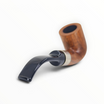 Pipa Floppypipe Mastro de Paja Bent Billiard del 1978 in radica liscia con ghiera in argento e bocchino nero