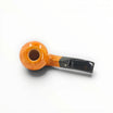 Pipa Pascucci P3 Liscia Bent Bulldog in radica liscia color miele con bocchino nero. Artigianato italiano.