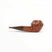Floppypipe Pipa Pascucci P2 Bulldog liscia in radica con finitura naturale e bocchino in cumberland, artigianato italiano.