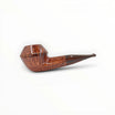 Floppypipe Pipa Pascucci P2 Bulldog liscia in radica con finitura naturale e bocchino in cumberland con logo P intarsiato.