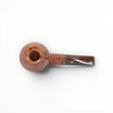 Floppypipe Pipa Pascucci P2 Bulldog liscia in radica con venature a occhio di pernice e bocchino in cumberland marrone.