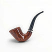 Floppypipe Pipa Pascucci P2 Stand Up Bent Dublin in radica di erica naturale con finitura lucida e anello in argento.