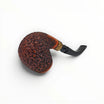 Pipa Pascucci Egg rusticata in radica con ghiera in corno di cervo e bocchino nero