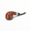 Pipa usata Floppypipe Peterson anni 80 in radica liscia con ghiera in argento sterling e bocchino curvo in ebanite