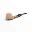 Pipa Floppypipe Primitive Diplomat semi curva in radica naturale sabbiata con bocchino in metacrilato nero