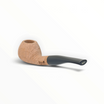 Pipa Floppypipe Primitive Diplomat sabbiata in radica naturale con bocchino in metacrilato nero e filtro da 9mm