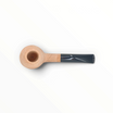 Pipa Floppypipe Primitive Diplomat semi curva in radica naturale sabbiata con bocchino in metacrilato nero da 9mm