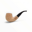Pipa Floppypipe Primitive Bent Apple in radica naturale liscia con bocchino in metacrilato nero e foratura 9mm