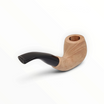 Pipa Floppypipe Primitive Bent Apple grande in radica naturale liscia con bocchino in metacrilato nero