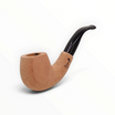Pipa Floppypipe Primitive Bent Apple in radica naturale liscia con bocchino in metacrilato nero e foratura 9mm