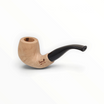 Pipa Floppypipe Primitive Bent Apple in radica naturale grezza con bocchino in metacrilato nero, finitura liscia