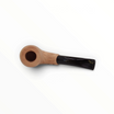 Pipa Floppypipe Primitive Bent Apple in radica naturale liscia con bocchino in metacrilato nero e filtro da 9 mm