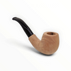 Pipa Floppypipe Primitive Bent Apple Grande in radica naturale liscia con bocchino in metacrilato nero