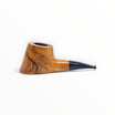 Pipa Floppypipe Radice Toto in legno di ulivo liscio con venature naturali e bocchino a sella nero in metacrilato