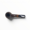 Pipa Floppypipe Savinelli Collection 1997 Diplomat in radica sabbiata scura con bocchino nero e inserto in legno