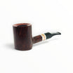 Pipa Floppypipe Savinelli Marte 311 KS liscia bordeaux in radica con vera in rame e alluminio e bocchino a sella nero