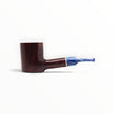 Pipa Savinelli Oceano Liscia 311 KS di Floppypipe in radica bordeaux con bocchino melange blu e bianco a sella.