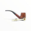 Pipa Floppypipe Savinelli Punto Oro anni 70 in radica liscia con bocchino curvo in ebanite nera e pigino metallico
