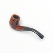 Pipa Floppypipe Savinelli Punto Oro anni '70 in radica liscia fiammata con bocchino curvo in ebanite nera