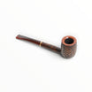 Pipa Floppypipe Savinelli Bing's Favorite 701 rusticata marrone con bocchino Cumberland e anello dorato