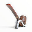 Pipa Floppypipe Savinelli Bing's Favorite 701 rusticata marrone con bocchino Cumberland e anello dorato