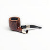 Pipa Savinelli Spigot 122 usata in radica liscia marrone con elegante innesto in argento, venduta da Floppypipe.