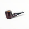 Pipa Floppypipe Talamona Suprema Billiard in radica liscia rossa con sistema Reverse Calabash e bocchino nero