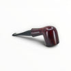 Pipa Floppypipe Talamona Suprema Billiard in radica liscia rossa con sistema Reverse Calabash e bocchino nero