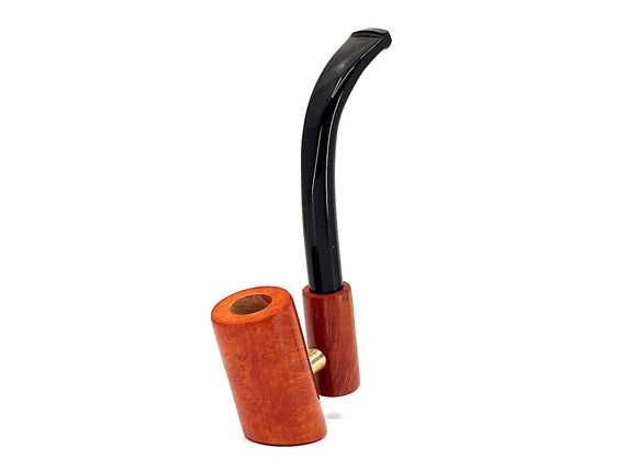 Pipetta per sigari Toscani Floppypipe Gonella in radica liscia chiara con bocchino in metacrilato nero