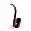 Pipetta per sigari Toscani Floppypipe Gonella in radica liscia nera con bocchino in metacrilato, design elegante.