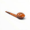 Floppypipe Pipa Pascucci Rhodesian Long Shank, radica liscia e sabbiata, bocchino in metacrilato ambrato