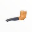 Floppypipe Sandstorm Naturale Semi Bent Billiard pipe with a deep-sanded briar bowl and dark marbled methacrylate mouthpiece.