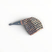Floppypipe Sandstorm Panel Stand Up pipe, geometric briar wood with dark marbled mouthpiece. Unique design.