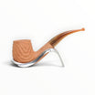 Pipa Floppypipe Savinelli Dune Naturale 601 in radica chiara con finitura ondulata e bocchino in metacrilato beige