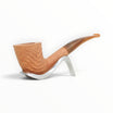 Pipa Floppypipe Savinelli Dune Naturale 920 KS in radica chiara con finitura ondulata e bocchino in metacrilato sabbia